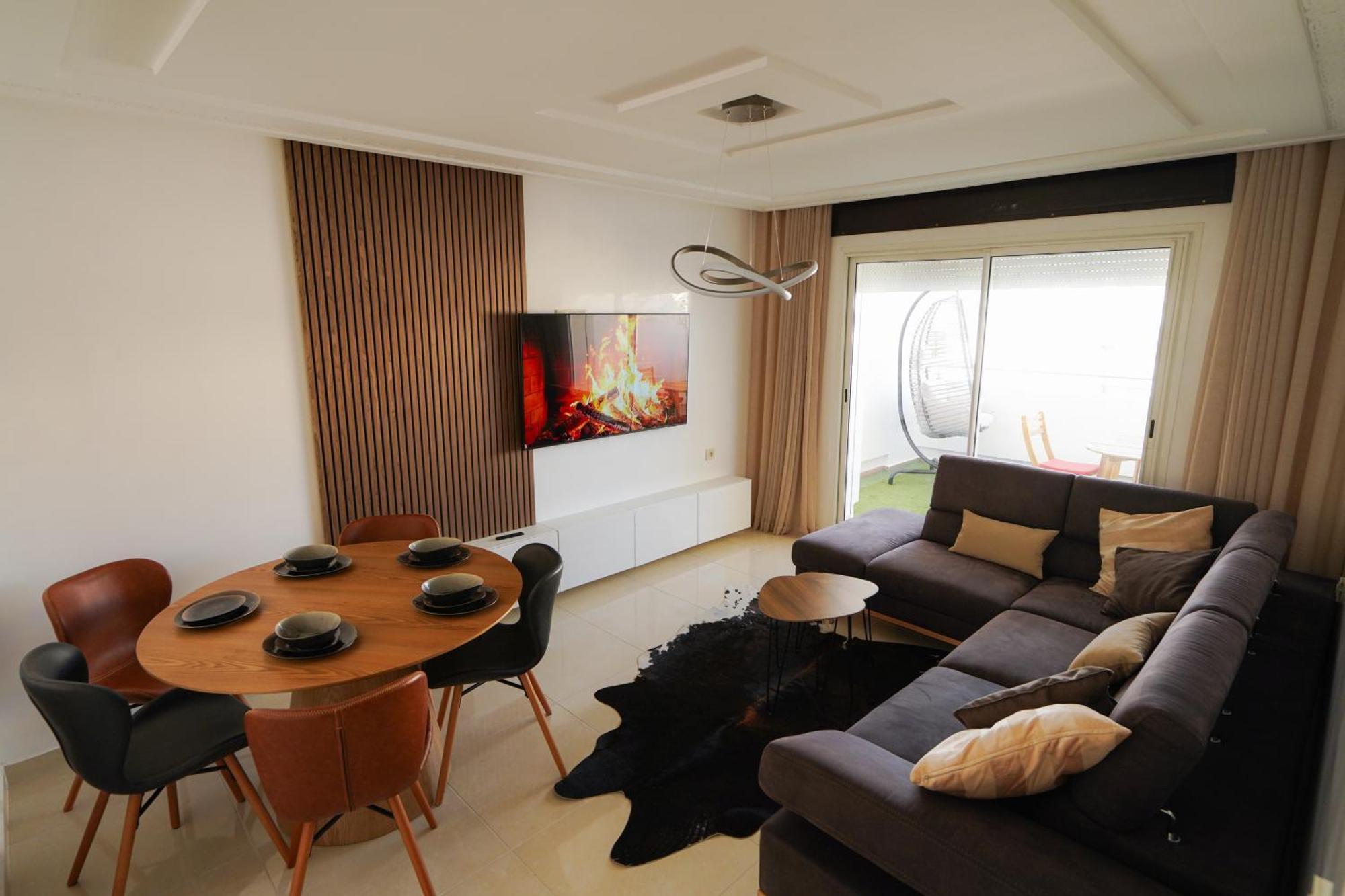 Appartement With Terasse 5 Min To Tanger Marina-Free Parking Exteriör bild